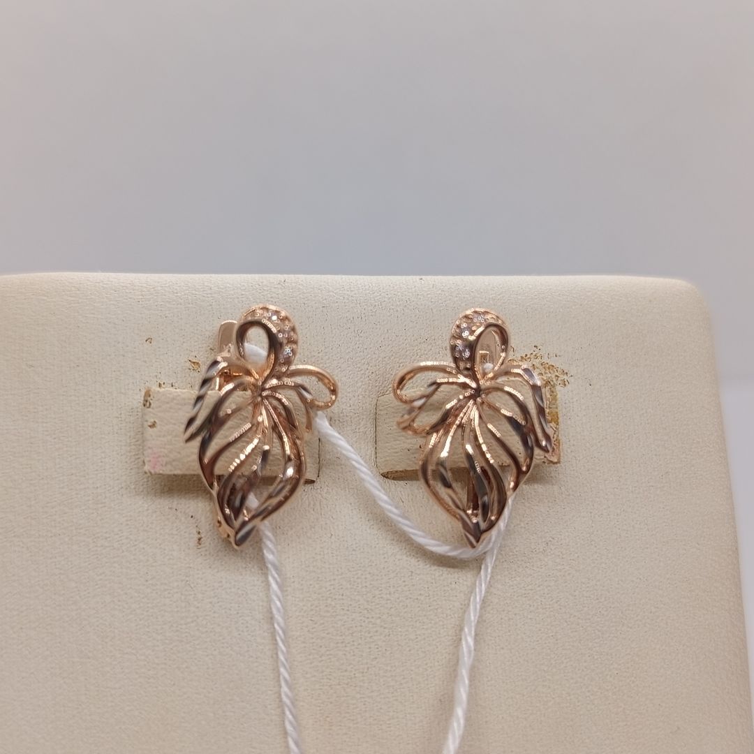 СКМИ585 СЕРЬГИ С КАМНЯМИ (Au 585)