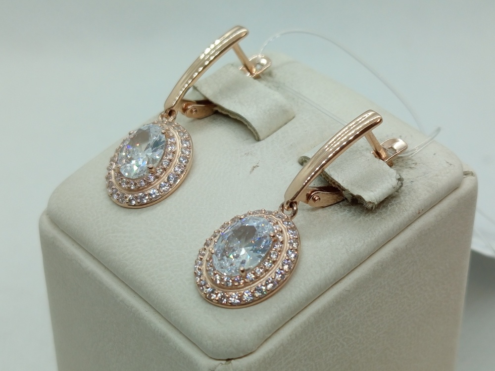 СЕРЬГИ С КАМНЯМИ (Au 585)