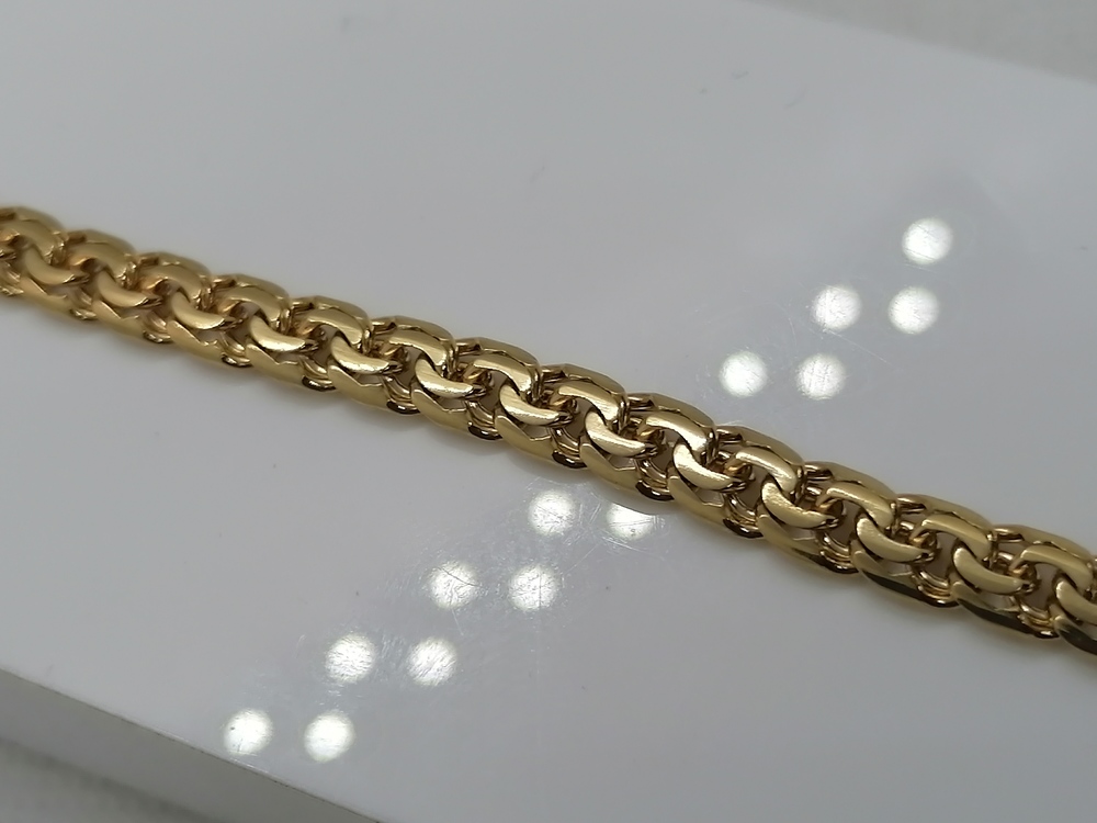 БЛБ585 БРАСЛЕТ ПОЛНОВЕСНЫЙ Бисмарк (Au 585)