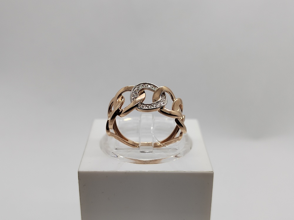 КОЛЬЦО С КАМНЯМИ (Au 585)