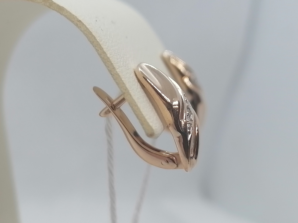 СКМИ585 СЕРЬГИ С КАМНЯМИ (Au 585)