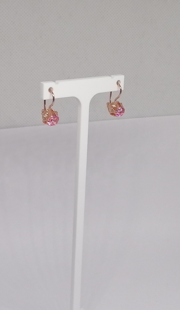 СКМ583 СЕРЬГИ С КАМНЕМ (Au 583)