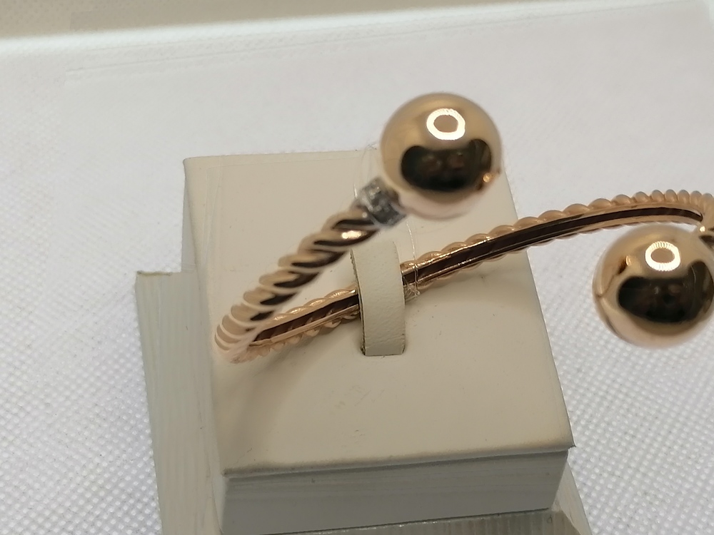 БРАСЛЕТ ЖЕСТКИЙ с камнями (Au 585)