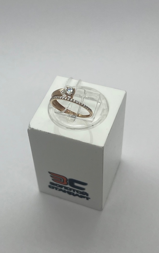 КОЛЬЦО С КАМНЯМИ (Au 585)