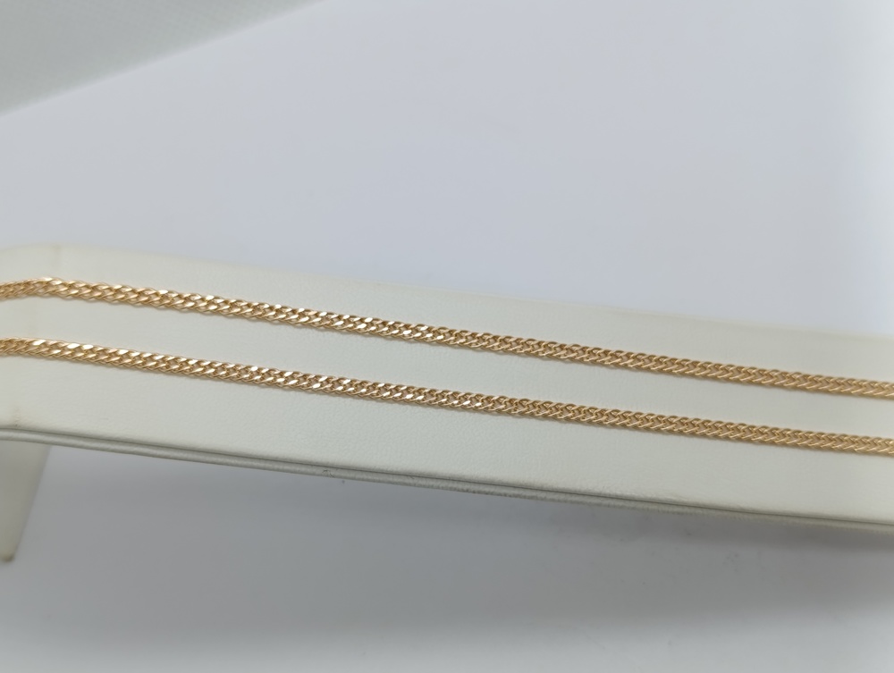 ЦЕПЬ ПУСТОТЕЛАЯ Ромб двойной (Au 585)