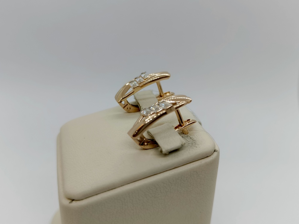 СЕРЬГИ С КАМНЯМИ (Au 585)