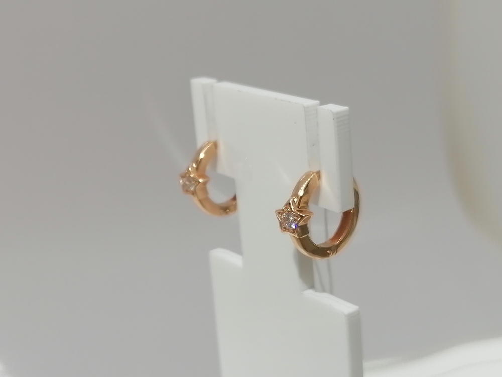 СЕРЬГИ С КАМНЕМ (Au 585)