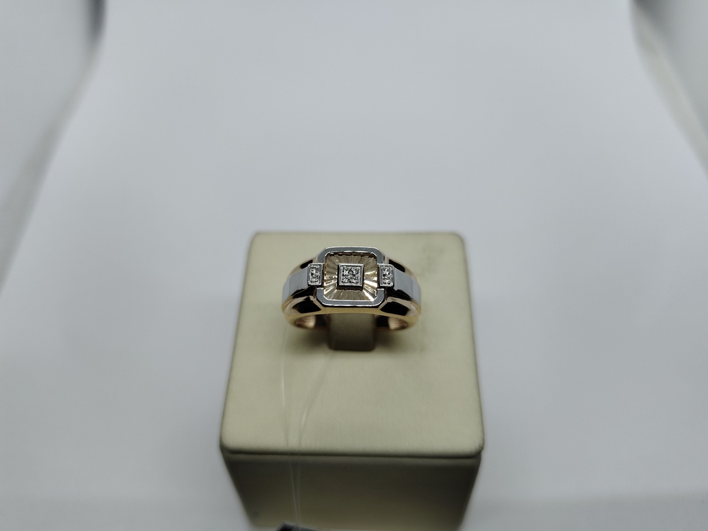 ПЕЧАТКА С КАМНЯМИ (Au 585)