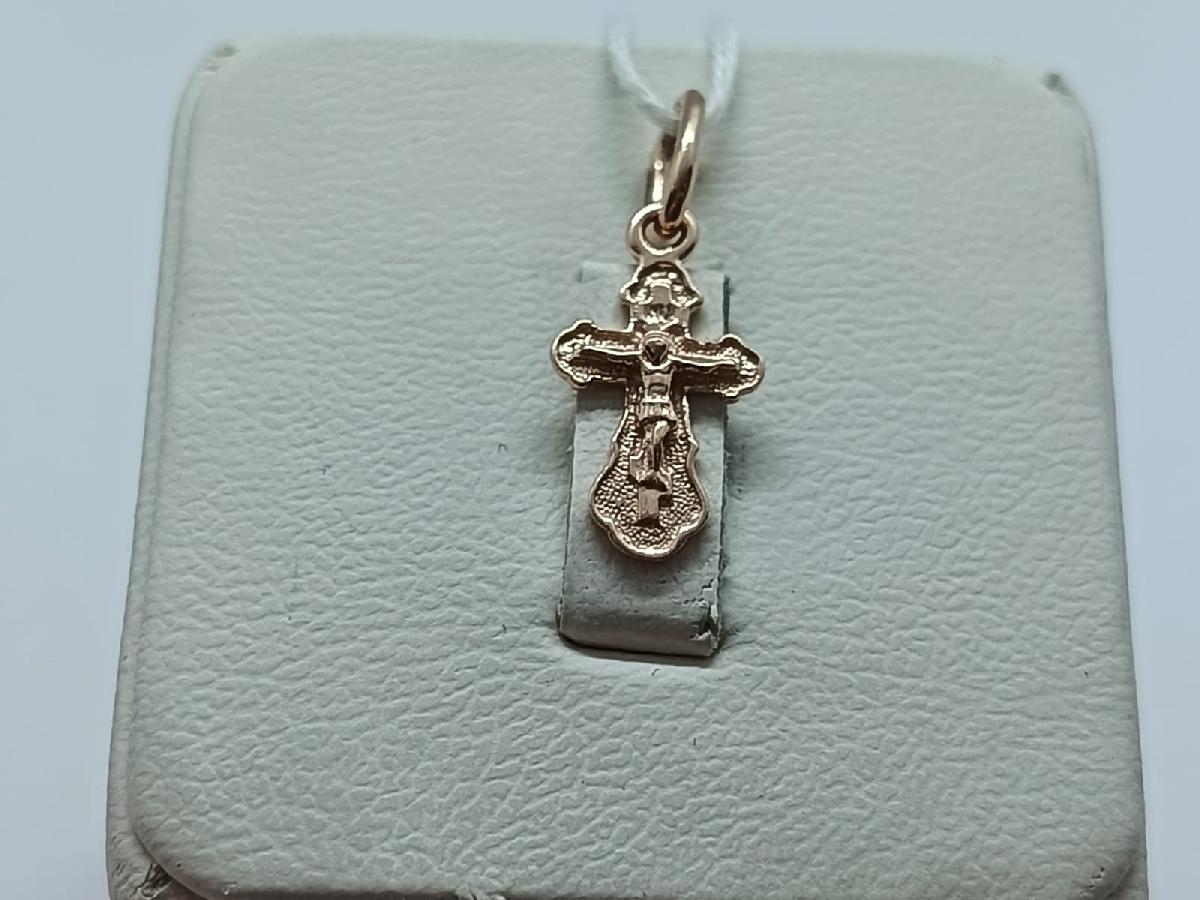 ПОДКБК585 ПОДВЕСКА КРЕСТ БЕЗ КАМНЯ (Au 585)