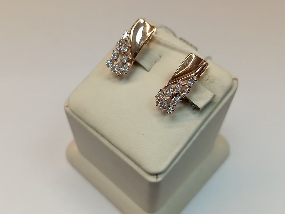 СЕРЬГИ С КАМНЯМИ (Au 585)