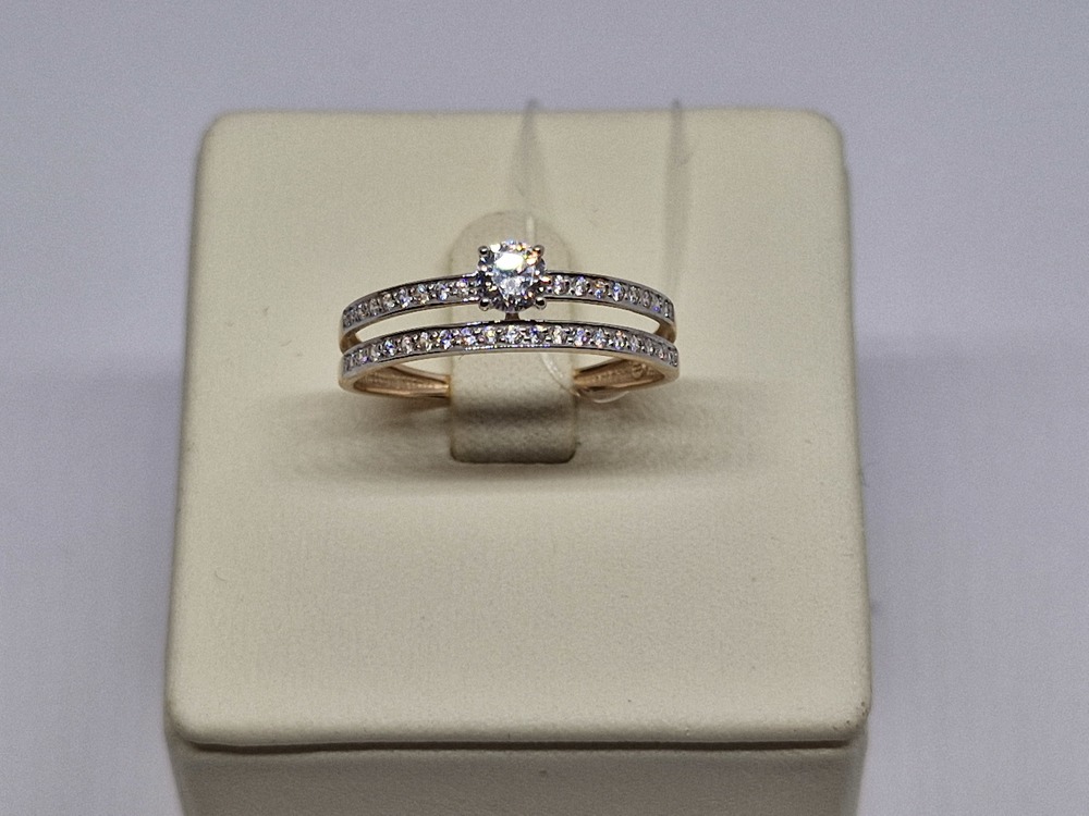 51-110-02563-1 КОЛЬЦО С КАМНЯМИ (Au 585)