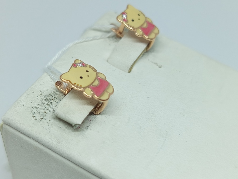 СКМИ585 СЕРЬГИ С КАМНЯМИ (Au 585)