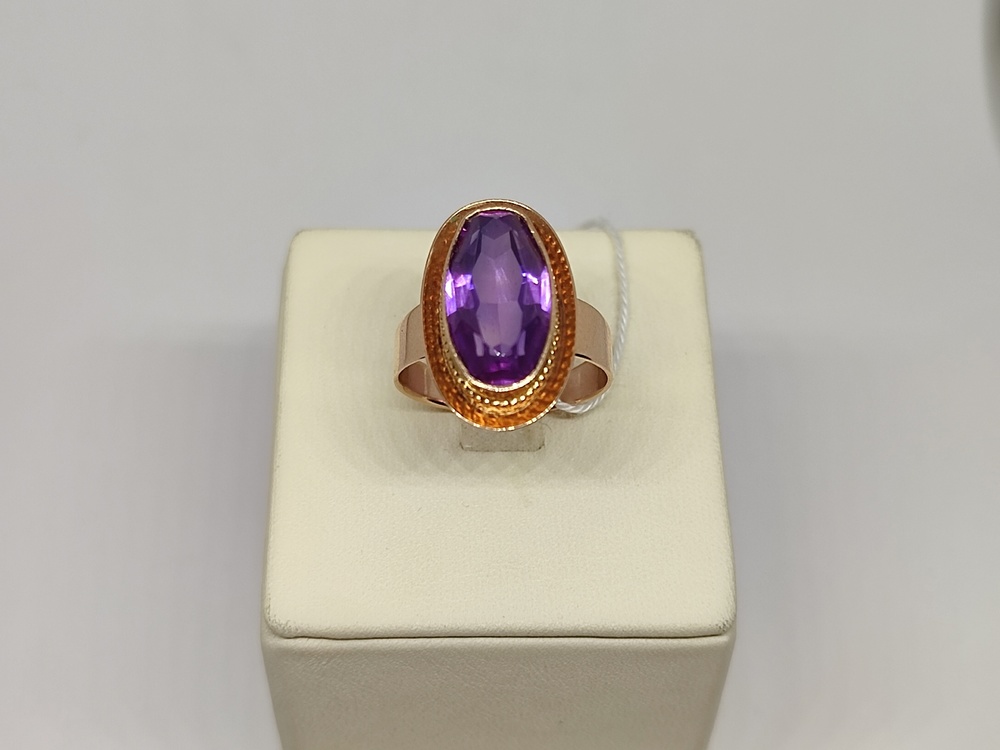 КОЛКМ583 КОЛЬЦО С КАМНЕМ (Au 583)