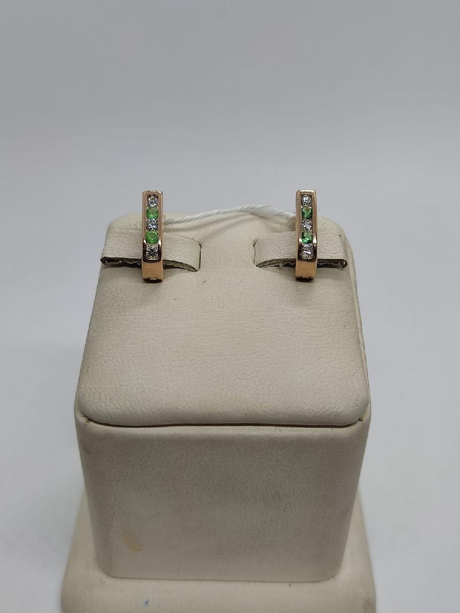 СЕРЬГИ С КАМНЯМИ (Au 585)