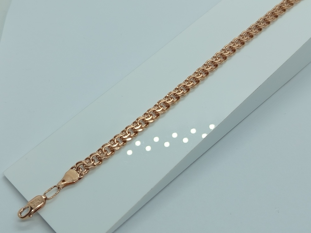 БЛБ585 БРАСЛЕТ ПОЛНОВЕСНЫЙ Бисмарк (Au 585)