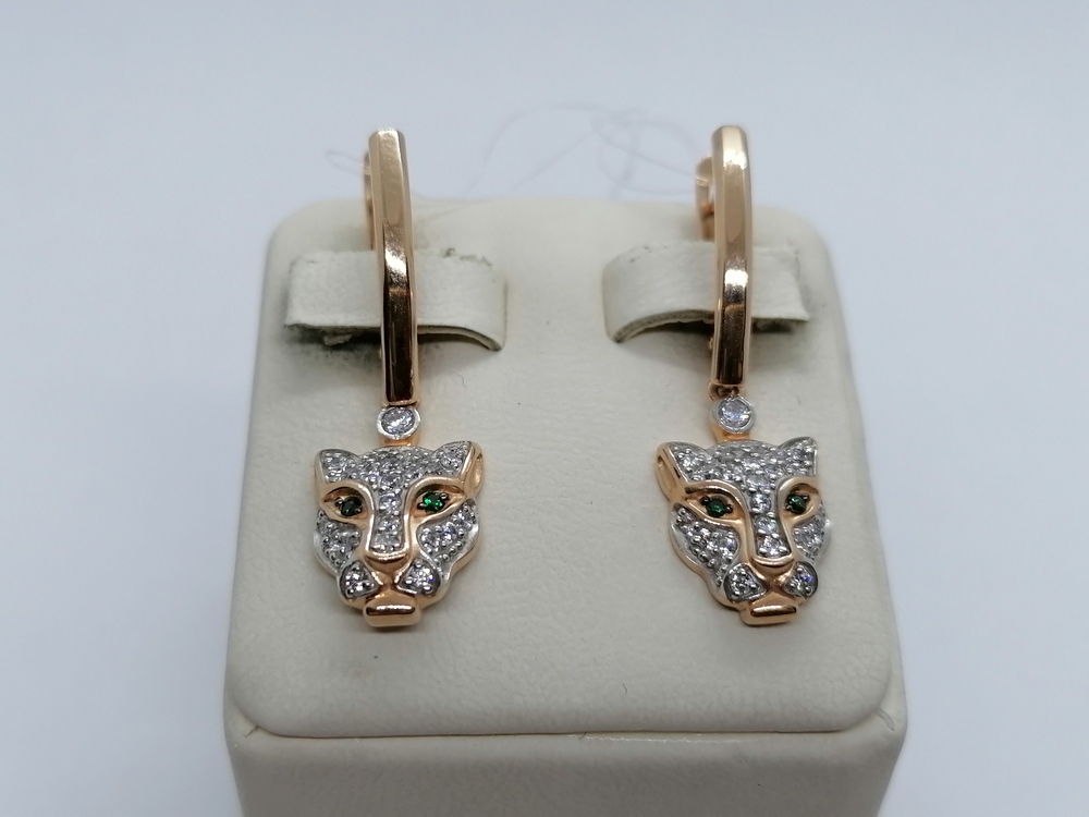 СЕРЬГИ С КАМНЯМИ (Au 585)