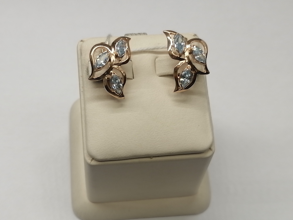 СЕРЬГИ С КАМНЯМИ (Au 585)