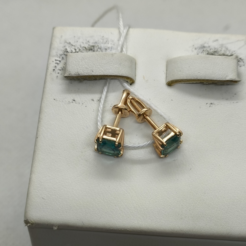 СПУС585 СЕРЬГИ ПУСЕТЫ (Au 585)