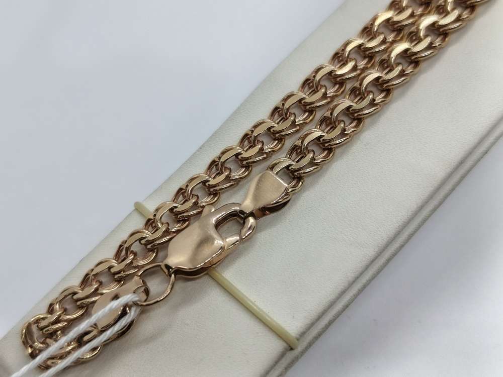 ЦЕПЬ ПУСТОТЕЛАЯ Бисмарк (Au 585)