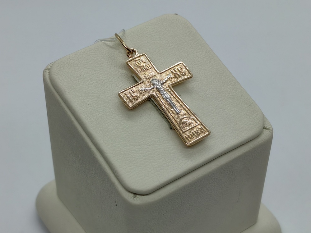 ПОДВЕСКА КРЕСТ без камня (Au 585)