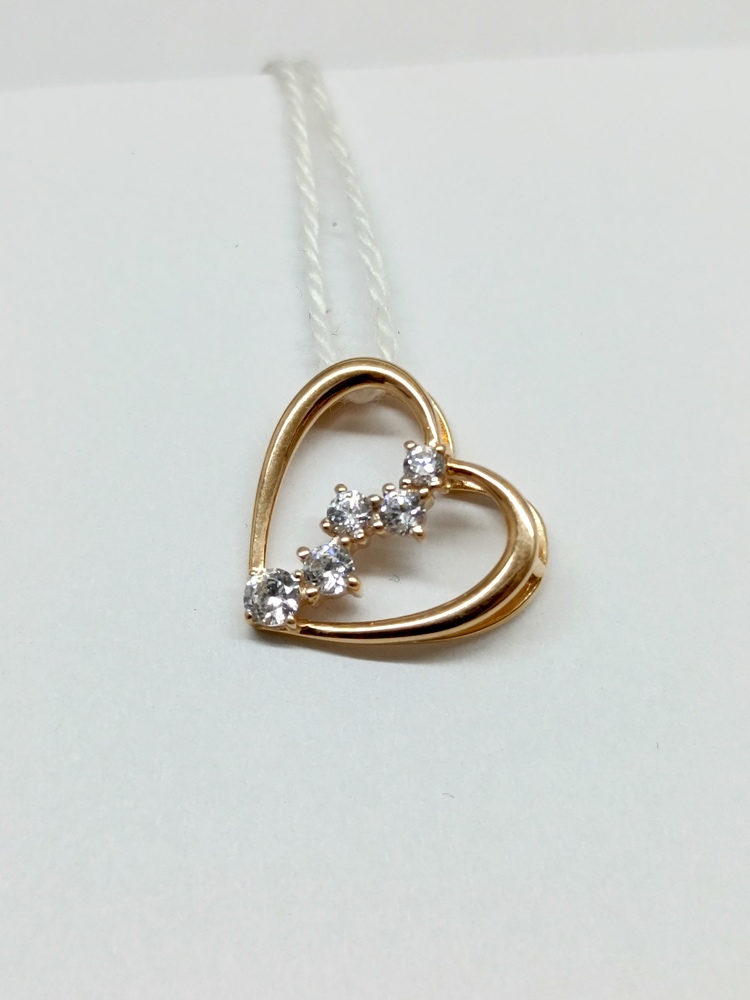 ПОДВЕСКА С КАМНЯМИ (Au 585)