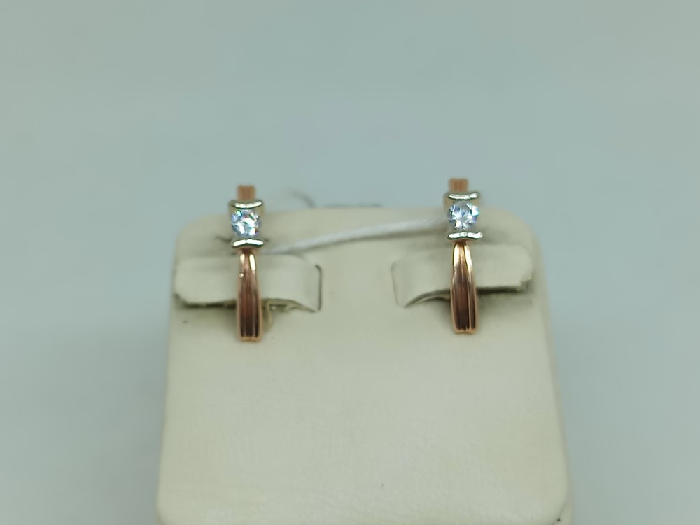 СЕРЬГИ С КАМНЕМ (Au 585)