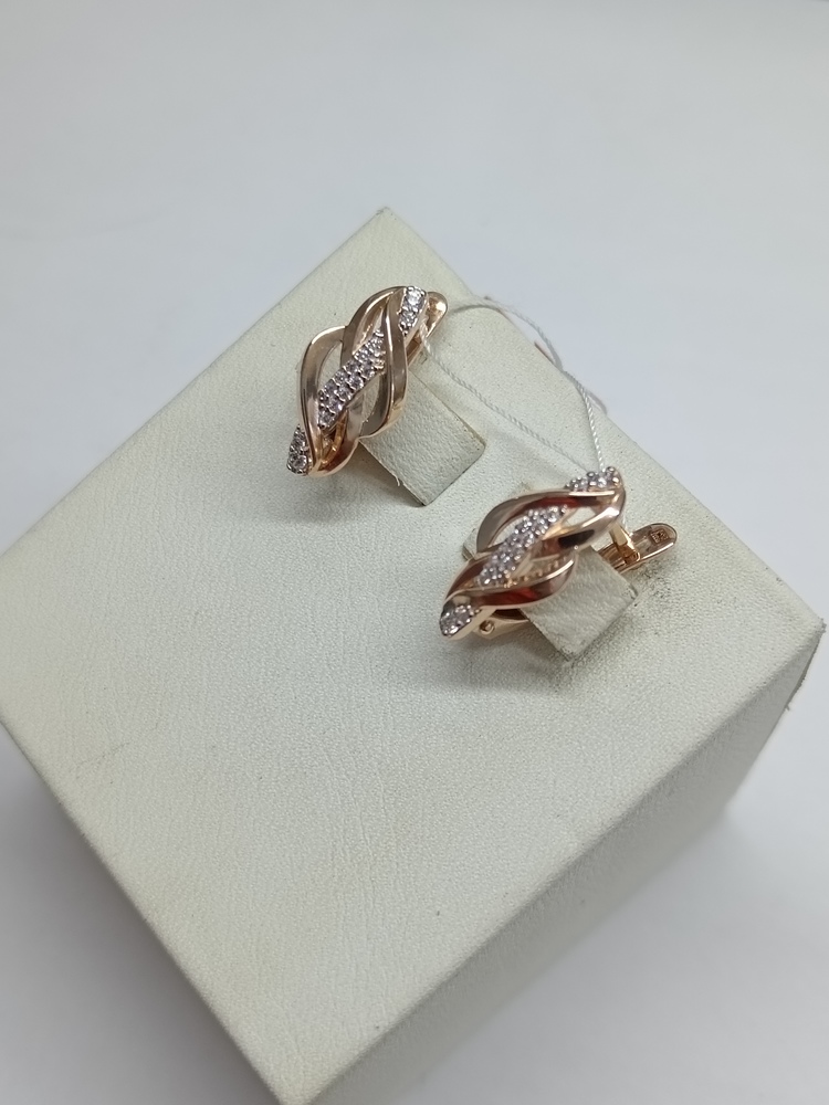 СКМИ585 СЕРЬГИ С КАМНЯМИ (Au 585)