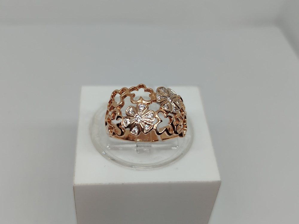 КОЛКМИ585 КОЛЬЦО С КАМНЯМИ (Au 585)