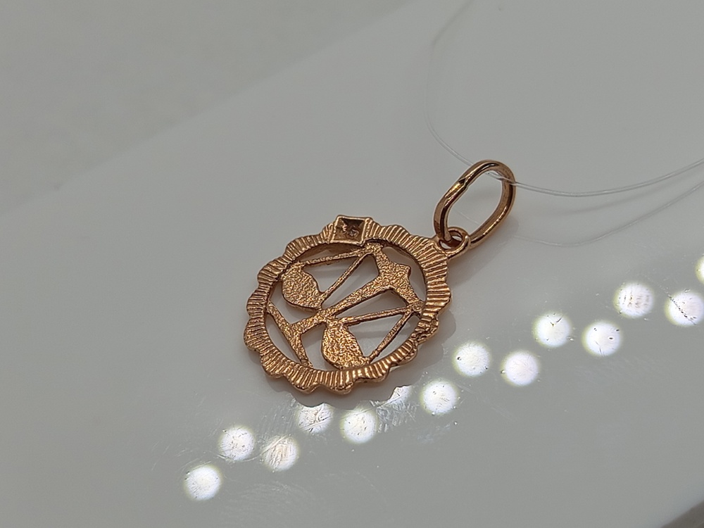 ПОДВЕСКА ЗНАК ЗОДИАКА ВЕСЫ (Au 585)