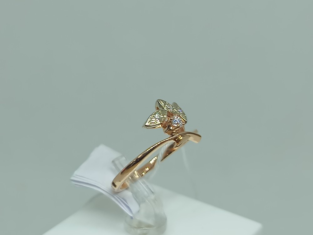 КОЛЬЦО С КАМНЯМИ (Au 585)