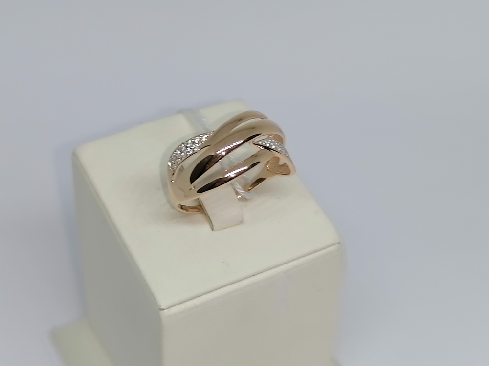 КОЛКМИ585 КОЛЬЦО С КАМНЯМИ (Au 585)