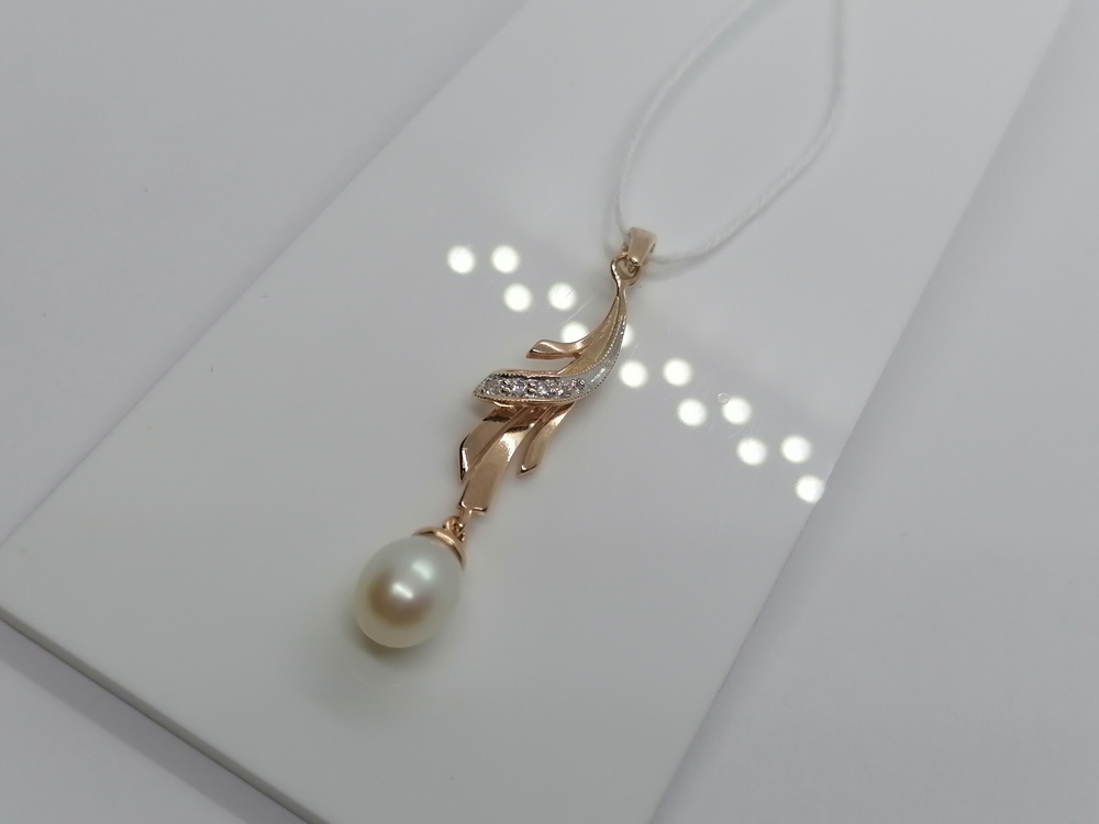 ПОДКМИ585 ПОДВЕСКА С КАМНЯМИ (Au 585)