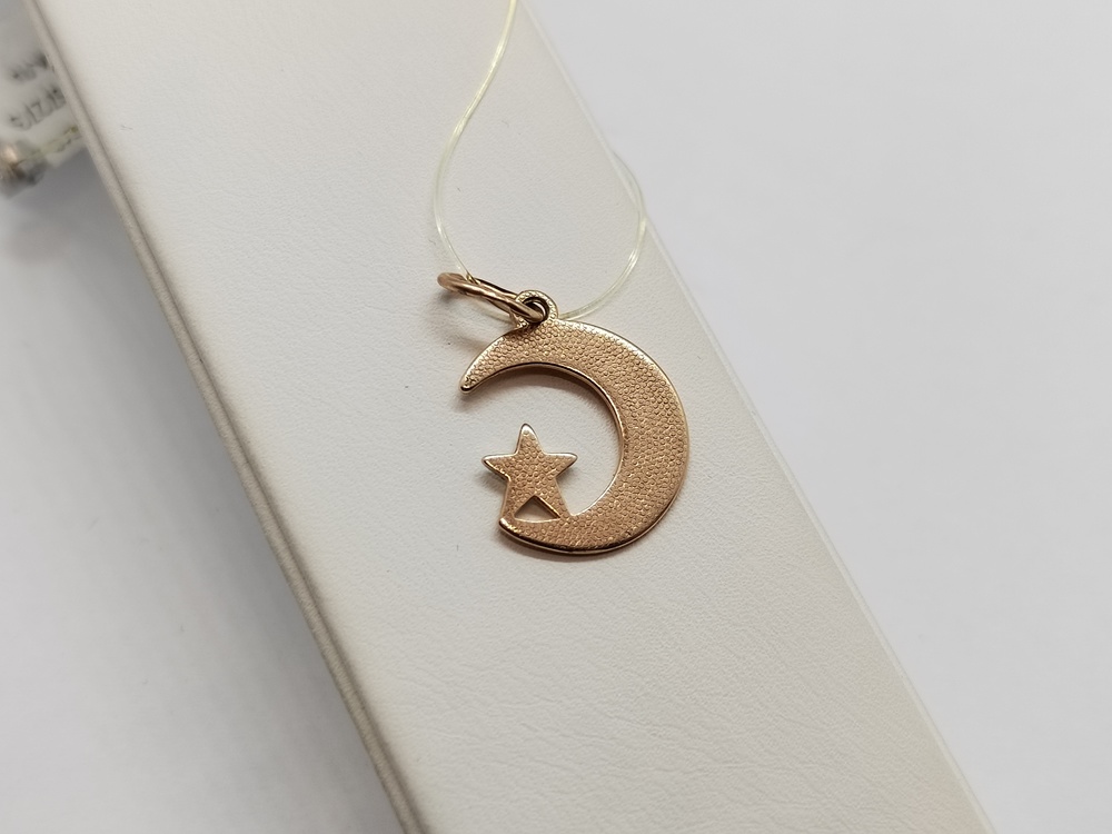 ПОДВЕСКА ПОЛУМЕСЯЦ без камня (Au 585)