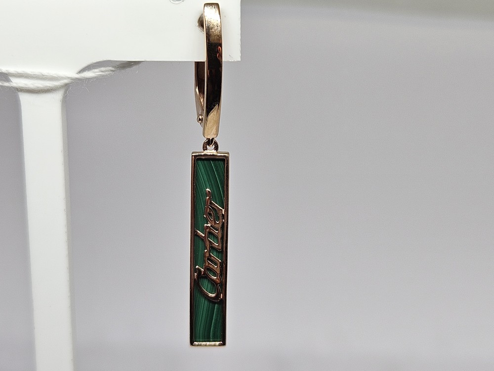 СЕРЬГИ С КАМНЕМ (Au 585)