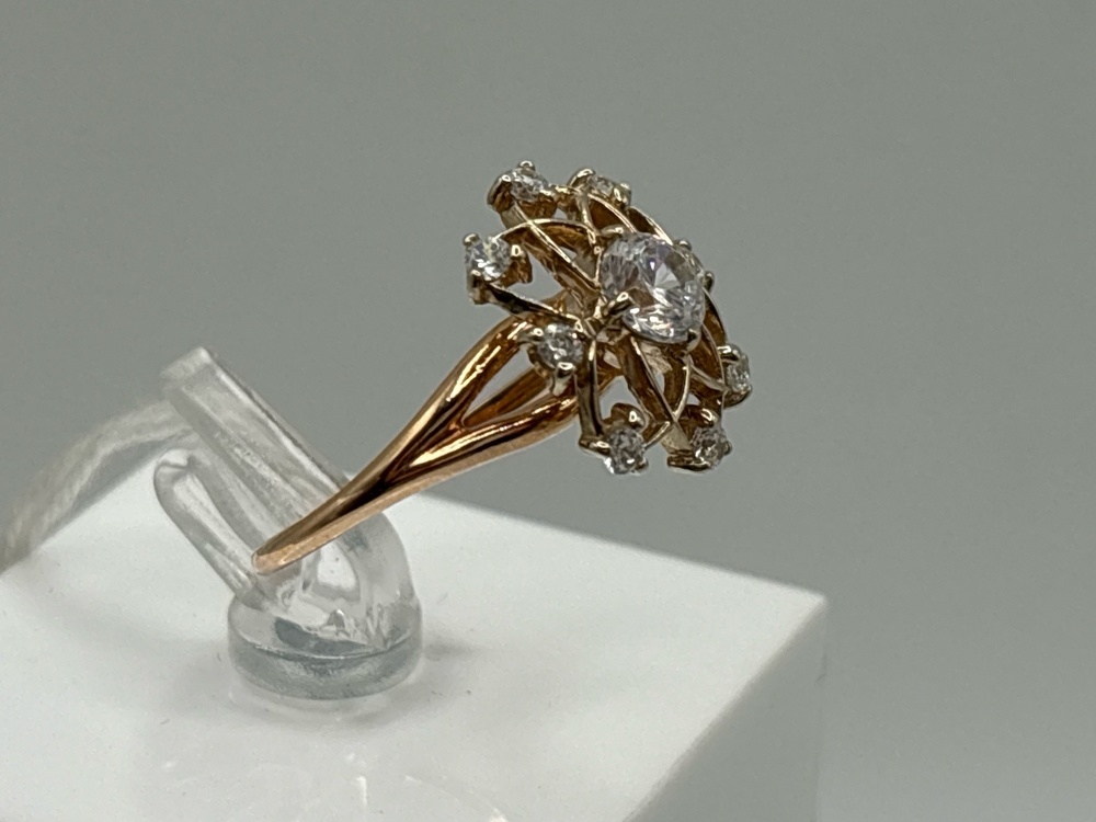 КОЛКМИ585 КОЛЬЦО С КАМНЯМИ (Au 585)