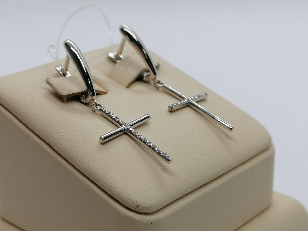 СЕРЬГИ С КАМНЯМИ (Au 585)