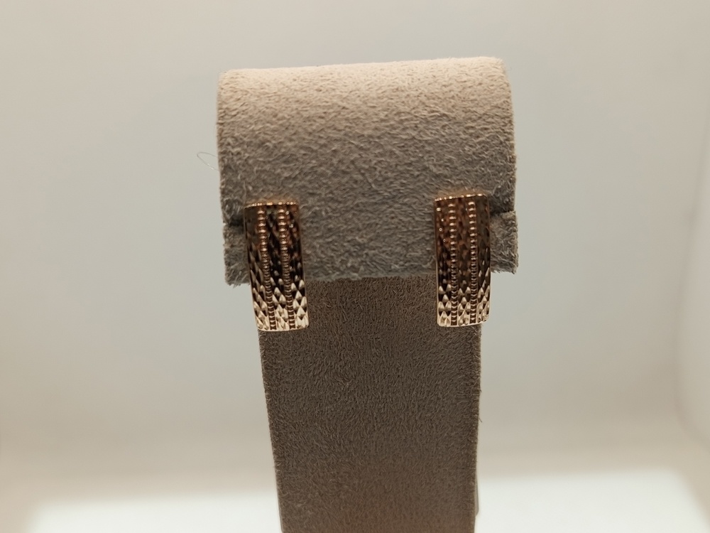 СЕРЬГИ БЕЗ КАМНЯ (Au 585)