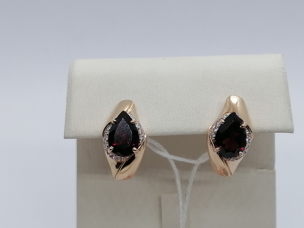 СЕРЬГИ С КАМНЯМИ (Au 585)