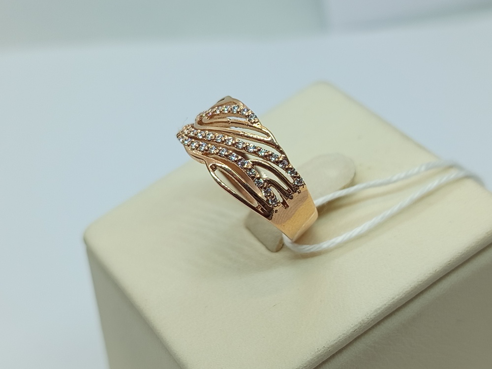 КОЛКМИ375 КОЛЬЦО С КАМНЯМИ (Au 375)