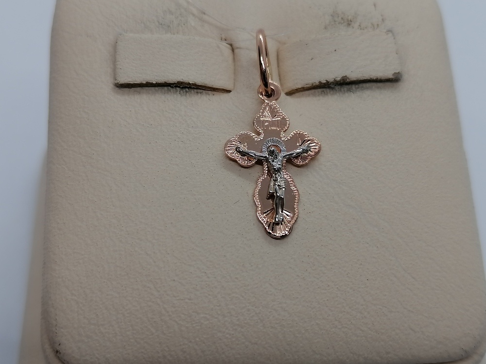 ПОДВЕСКА КРЕСТ без камня (Au 585)