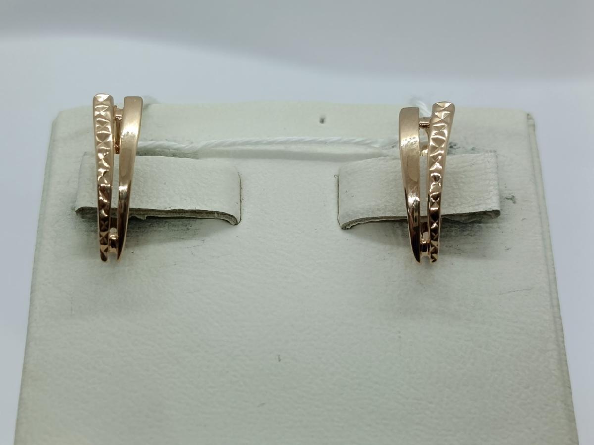 СЕРЬГИ БЕЗ КАМНЯ (Au 585)