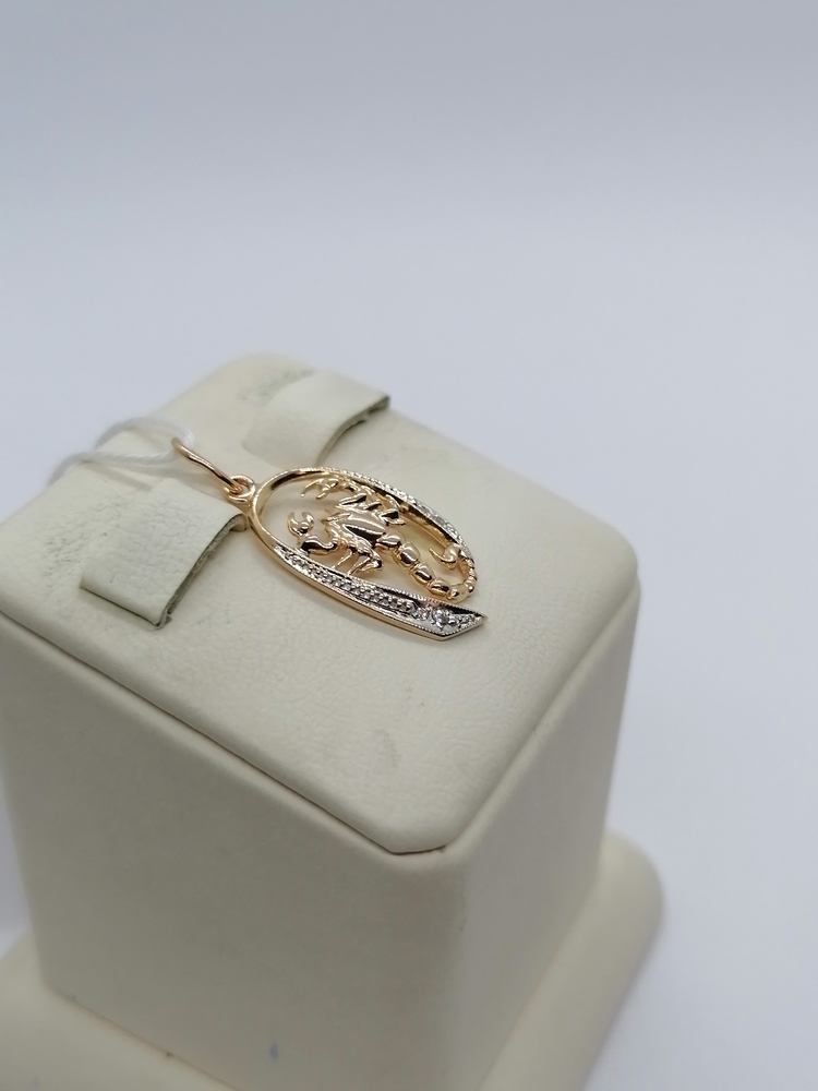 ПОДВЕСКА ЗНАК ЗОДИАКА СКОРПИОН Au 585