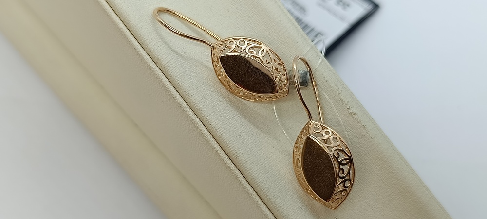 013992-1000 СЕРЬГИ С ПЕТЕЛЬКОЙ (Au 585)