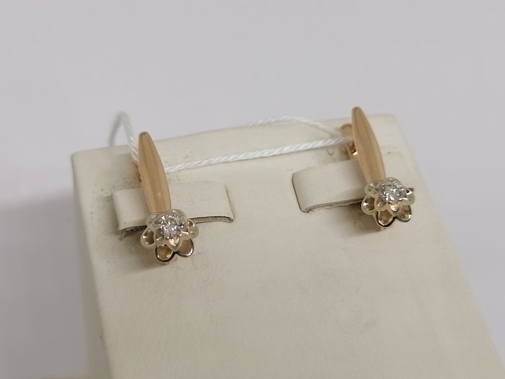 СЕРЬГИ БРИЛЛИАНТ (Au 585)