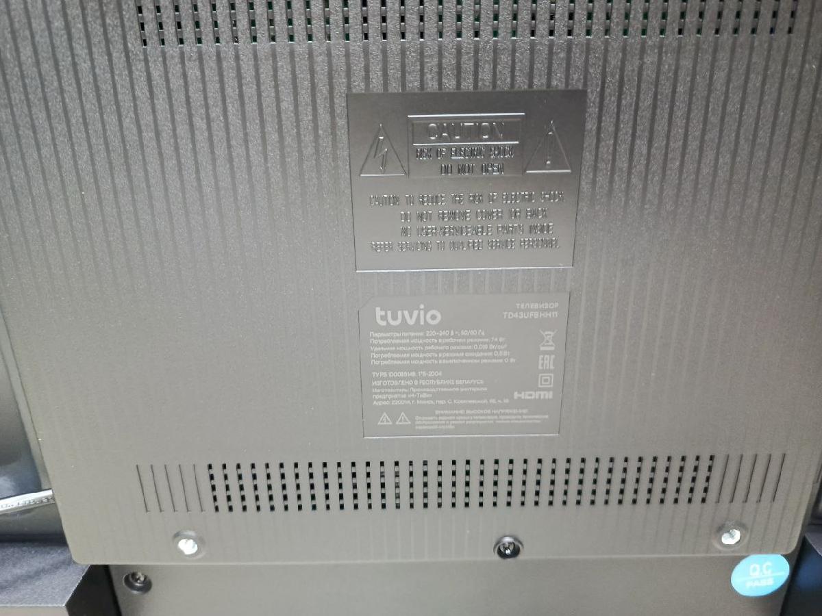 LED Телевизор Tuvio TD43UFBHH11