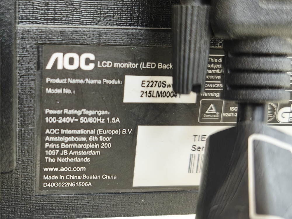 Монитор AOC E2270Sw;