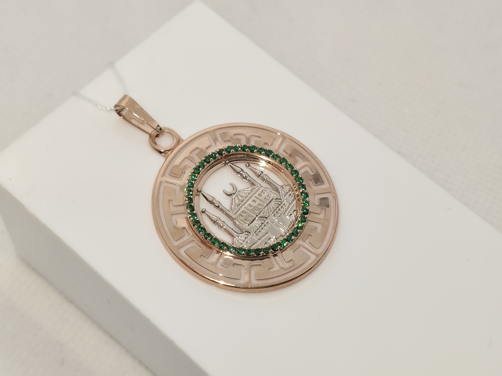 ПОДВЕСКА МЕЧЕТЬ с камнями (Au 585)