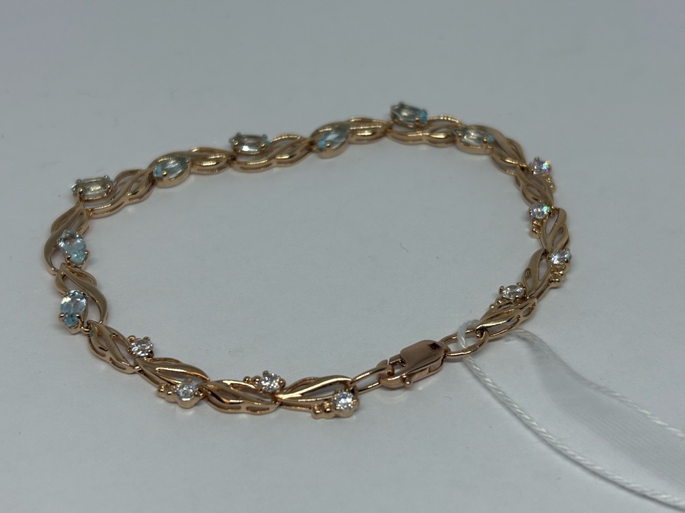 Б585 БРАСЛЕТ С КАМНЯМИ (Au 585)