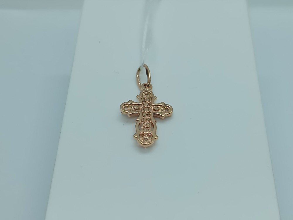 ПОДВЕСКА КРЕСТ С КАМНЯМИ (Au 585)
