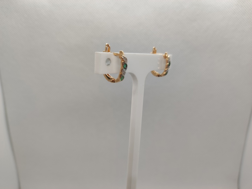 СКМИ585 СЕРЬГИ С КАМНЯМИ (Au 585)